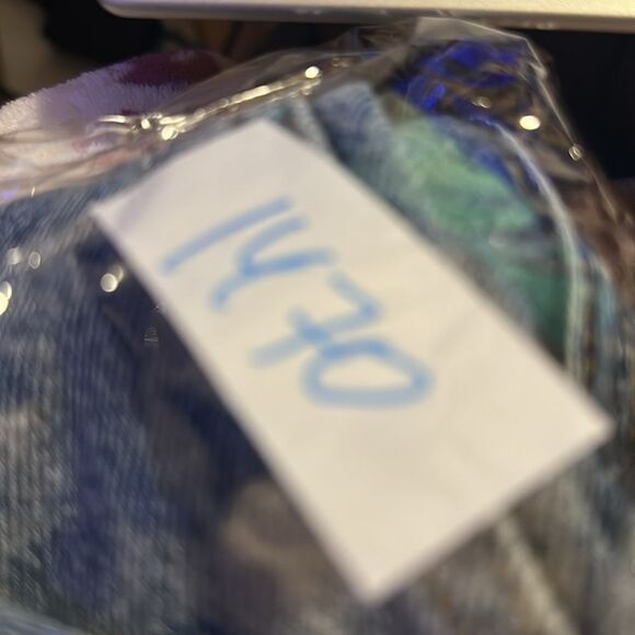 ZARA Womens Jrans 4 Distressed Ripped Wide Leg Blue Streetwear Denim - Picture 8 of 8